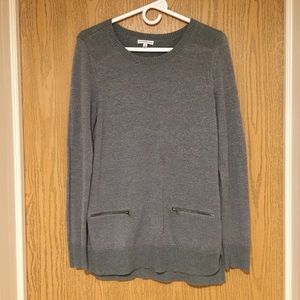 Croft & Barrow Small Gray Sweater with Pockets